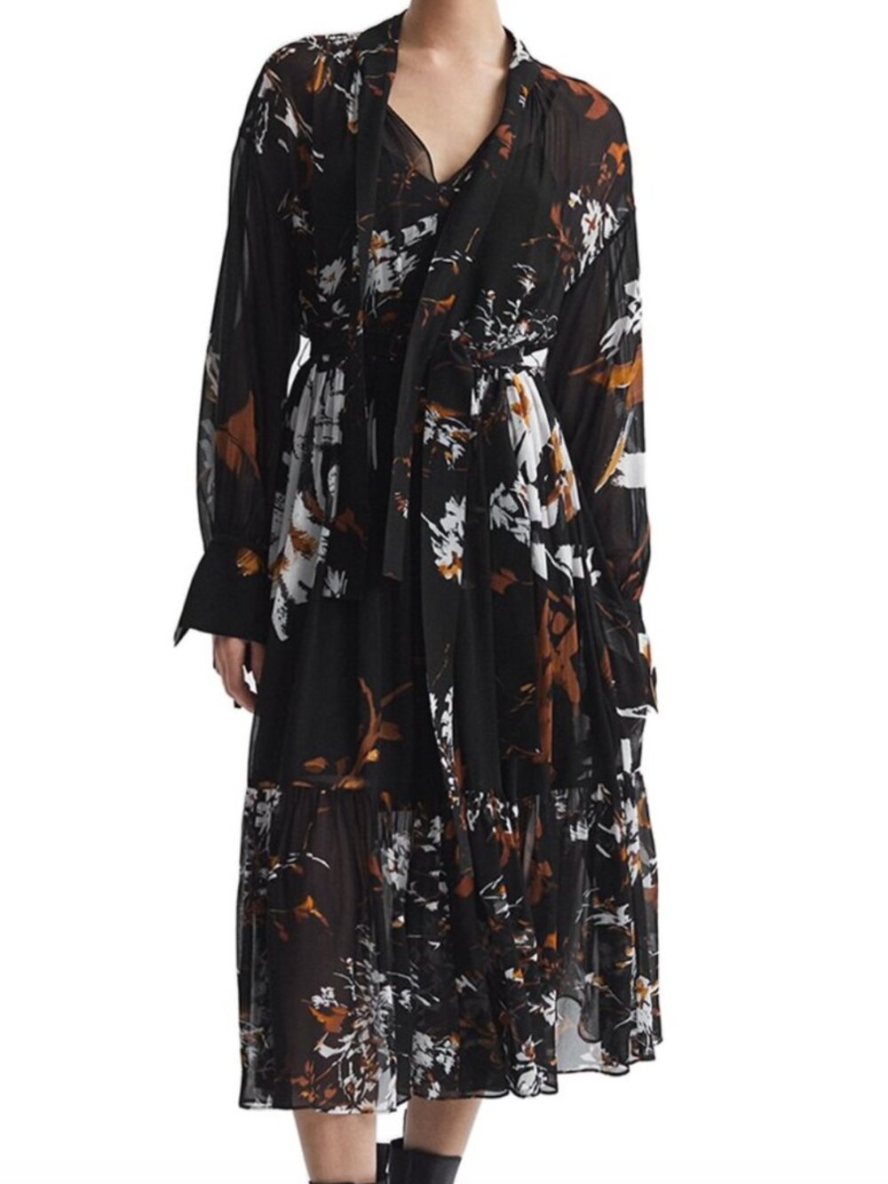REISS Charlotte Floral Dress - Size US 10